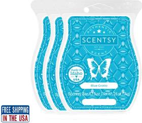 15725 Scentsy Blue Grotto Wickless Candle Tart Warmer Wax 3.2 Oz Bar 3-pack