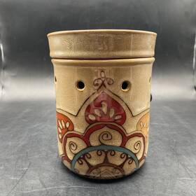 19472 Scentsy Retired Inch Mandala Full Size Original Ceramic Warmer - #19472 Working