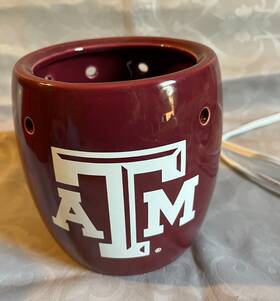 19611 Scentsy Maroon And White Inch Texas A&m Campus Collection Wax Warmer Read