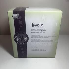 19740 Scentsy Rooster Deluxe Wax Warmer Dish Bulb Retired Nob Farmhouse Chicken