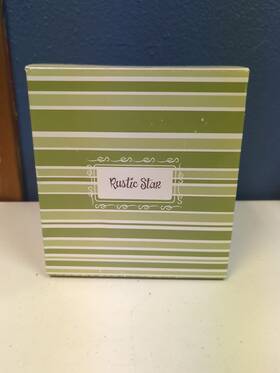 19818 Scentsy Rustic Star Deluxe Warmer Base And Dish With Bulb Retired - Nib