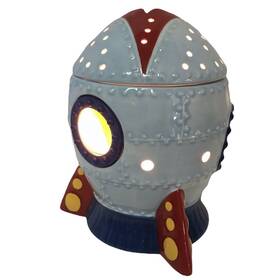 23176 Scentsy Blast Off Rocket Kids Wax Warmer Space Ship Night Light Retired