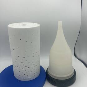 23405-6 Scentsy Aspire Diffuser Shade Cover Base Core Etched Dots No Cords