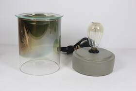 Scentsy 251106435982 Parlor Lamp Shade Ombre Warmer And Stone Base With Edison Bulb Retired