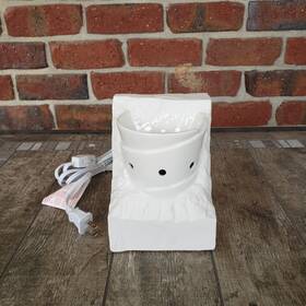 29905 Scentsy The Edge Stones To Sculptures Wax Warmer Deluxe White Ceramic