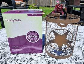 Scentsy 31133 Ranger Warmer Wrap Texas Star - Rustic Farmhouse New In Box Retired