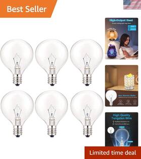Scentsy 313037194155 6 Packs Light Bulbs For Warmer - 25 Watt Bulb Full Size Wax Melt