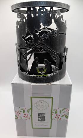 34538 Scentsy Warmer Wrap - Away In A Manger Christmas Metal Decor Gift New