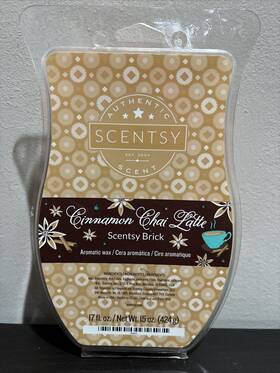 36112 Scentsy Wax Brick 17 Oz Cinnamon Chai Latte Wax..rare Hard To Find New