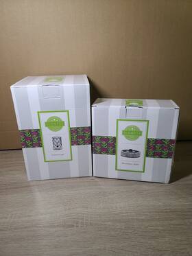 39156 Scentsy Country Light Green Bubble Glass And Wax Warmer Edison Bulb Wood Base New