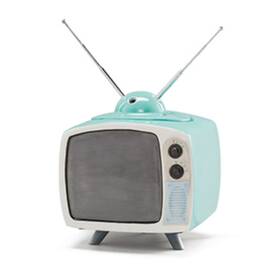 41093 Scentsy Warmer Telly Retro Tv Wax Retired Adjustable Antenna Television Rare