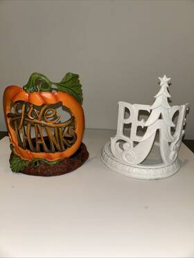 43293 Scentsy Lot Of 2 Wraps Give Thanks And Peace- Full Size Use With Warmer