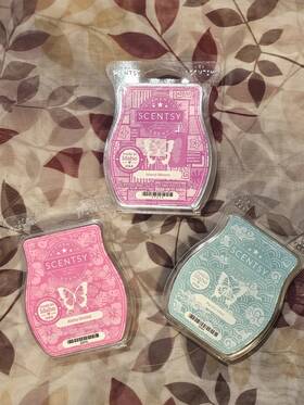 47618 Scentsy Wax Bar 3-pack Island Bloom Aloha Orchid Pacific Mist 2.6 Oz Deodorizer