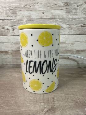 53972 Scentsy Ftwhen Life Gives You Lemonsft Scented Wax Warmer Retired Yellow Summer