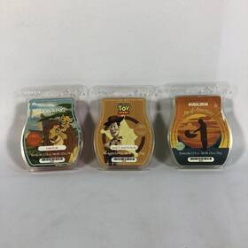 55725 Scentsy Disney Wax Bar Lot Lion King Toy Story Mandalorian 3 Pack New 2.6oz
