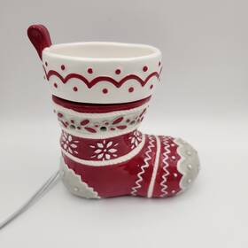 56290 Scentsy Holiday Hung By The Chimney Warmer Christmas Stocking Wax
