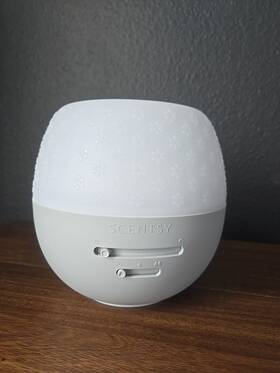 58528 Scentsy Fleur Gray Deluxe Diffuser Essential Oil Light Model