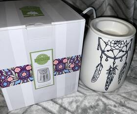 59229 Scentsy Dreamcatcher Full Size Ceramic Electric Wax Warmer Euc