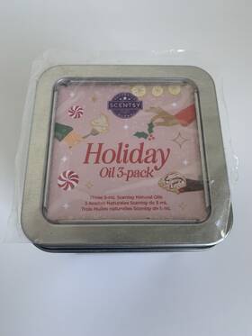 60499 Scentsy Sweet Holiday Oil 3-pack Whipped Pumpkin Peppermint Lemon Sandalwood