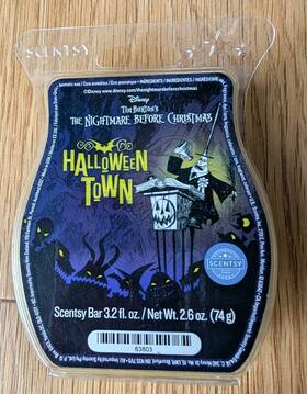 63803 Scentsy Disney The Nightmare Before Christmas Halloween Town Wax Bar