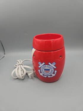 Scentsy 638932108992 U.s. United States Coast Guard Military Warmer With Bulb Rare Uscg 2010