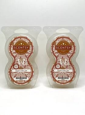 64321 Scentsy New Pods Bright Cider Life Twin Pack Discontinued Scent Lot Of 2 Htf