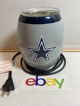 64757 Scentsy Nfl Dallas Cowboys Football Shape Large Wax Warmer