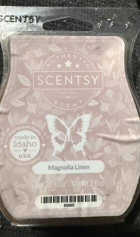 65995 Scentsy Wax Bar Magnolia Linen #65995