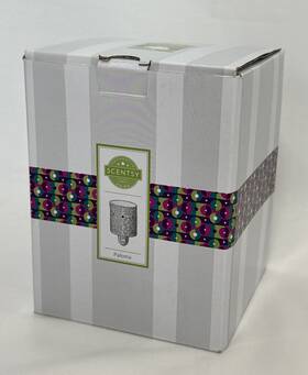 66343 Scentsy Light From Within White Wax/oil Paloma Mini Warmer In Box