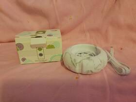 68038 Scentsy Mini Fan Diffuser - Marble White Usb For Use With Pods Brand New