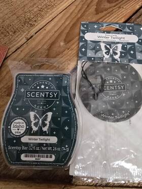 70374 Scentsy New Wax Warmer Bar Winter Twilight And Scent Circle