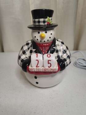 70414 Scentsy Kickoff To Christmas Snowman Warmer Advent Calendar Countdown