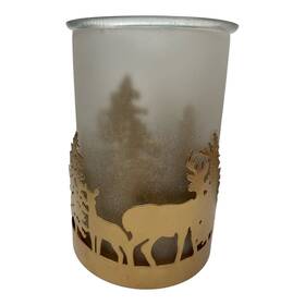 70417 Scentsy Natures Wonders Warmer Deer Forest Scene Wax Melt Home Lighted Decor