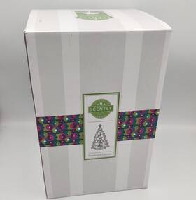 70651 Scentsy Treetops Glisten Holiday Collection Warmer Gold Glowing Christmas Tree