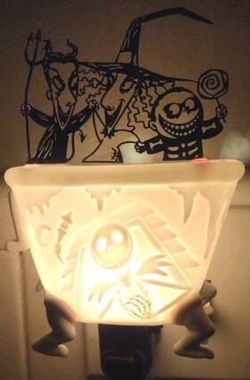 71299 Scentsy Nightmare Before Christmas Lock Shock And Barrel Plug In Wax Warmer