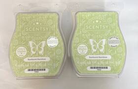 74652 Scentsy Lot Of 2 Wax Bar 3.2 Fl Oz Sunburst Bamboo 3.4
