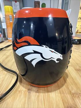 74777 Scentsy Nfl Denver Broncos Large Wax Oil Warmer - Ceramic Pods Pot No Top