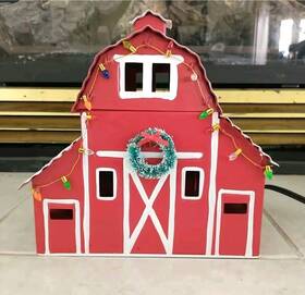 Scentsy 771119198162 Wax Warmer Country Christmas Holiday Red Barn Farmhouse 2020 Retired