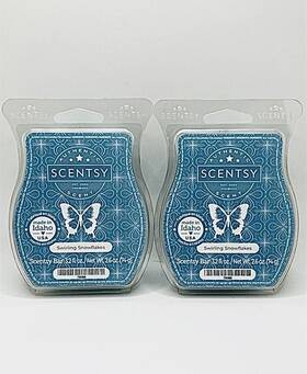 79288 Scentsy Wax Bars Swirling Snowflakes Discontinued 2 Pack New
