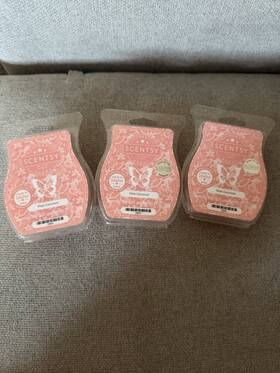 79805 Scentsy 3 Wax Bars Pink Coconut Discontinued Scent 3.2 Fl Oz / 2.6