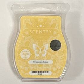 81625 Scentsy Wax Bars Pineapple Rose Yellow Solid Mpn Scented 3.2 Oz