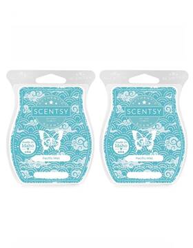 83944 Scentsy Wax Bars Pacific Mist Discontinued Scent 2 Pack New Ships With Icepack