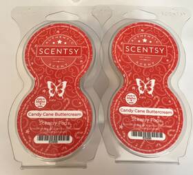 83986 Scentsy Lot Of 2 Candy Cane Buttercream Go Pods Fragrance