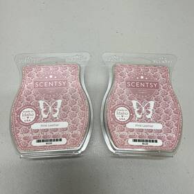 85220 Scentsy 2 Wax Bars Pink Leather Discontinued Scent 3.2 Fl Oz / 2.6