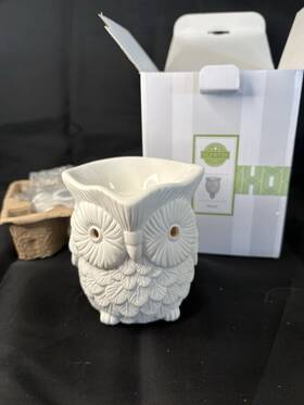 8541861969 Scentsy Inch Whoot Owl White Glowing Plug-in Mini Warmer In Box Euc Fragrance Wax
