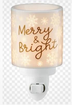 86616 Scentsy Glittering Greetings Inch Merry And Bright Plug In Wax Mini Warmer New Box