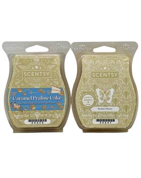 50847 Scentsy 86809/50847 Wax Bars Caramel Praline Cake And Butter Pecan Bakery Bundle 2 Pack New