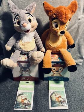 90933 Scentsy Nib Bambi And Thumper Disney Buddy Plush With Twitterpated Scent Pack Retired