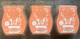 96292 Scentsy 3 Wax Warmer Bars Vanilla Chestnut Discontinued Fall Scent New