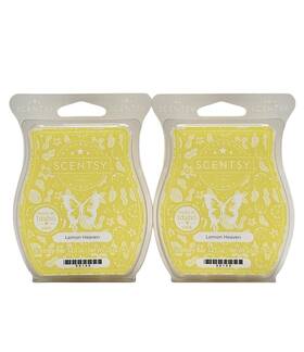 99140 Scentsy Wax Bars Lemon Heaven Discontinued 2 Pack Ships With Icepack New